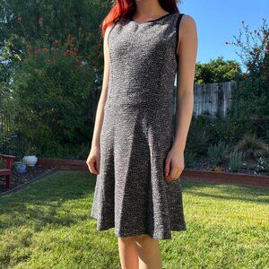 Women's Grey and Black Dress